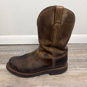 Justin Men's Blueprint Round Toe Pull-On Work Boots-size 13 EE